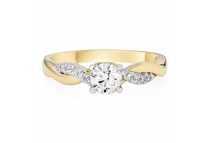 Jumpeak Diamantring Diamant Ring Damen,Gold Ring,Lab Grown Diamant Ring,Run günstig online kaufen
