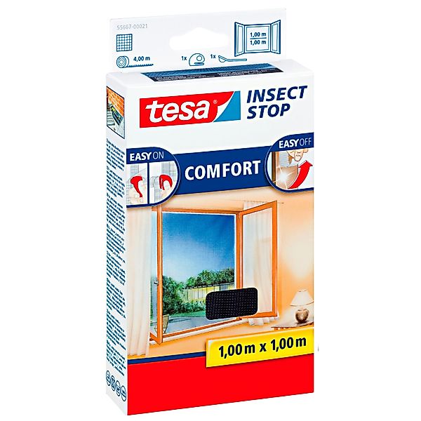 tesa Insektenschutz-Fensterrahmen Insect Stop Comfort Fliegengitter günstig online kaufen