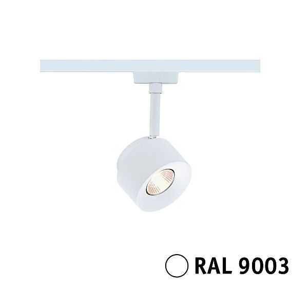 Paulmann LED-Schienenspot Pane URail Signalweiß Ø 8,6 cm Warmweiß günstig online kaufen