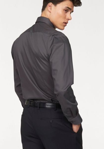Bruno Banani Langarmhemd Slim-fit Formbeständig durch günstig online kaufen
