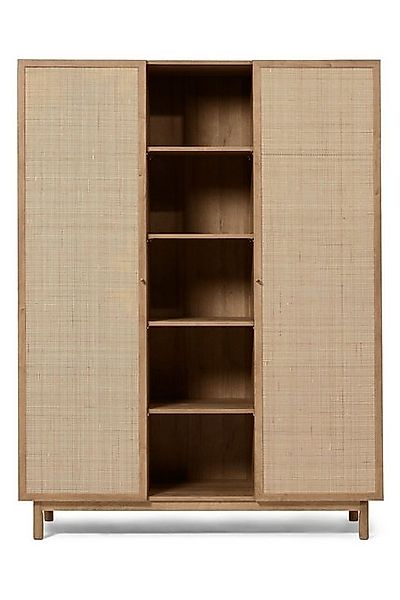 MADE Kleiderschrank MADE.COM Pavia Rattan-Kleiderschrank – Dreitürig (1-St) günstig online kaufen