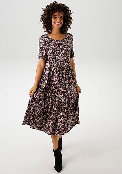 Aniston CASUAL Sommerkleid, mit farbenfrohen Blumendruck günstig online kaufen