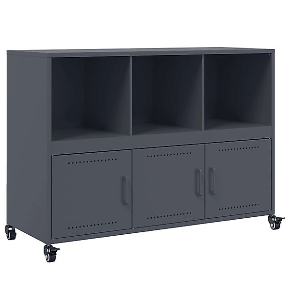 vidaXL Sideboard Anthrazit 100,5x39x72 cm Stahl 846736 günstig online kaufen