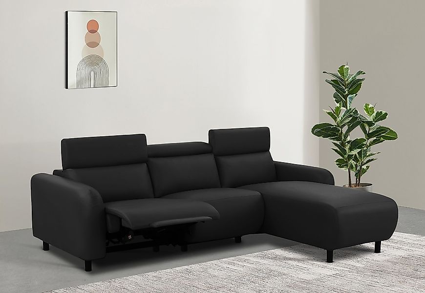 Home affaire Ecksofa "SKAANE Kunstleder, L-Form, 274 cm, manuelle u. elektr günstig online kaufen
