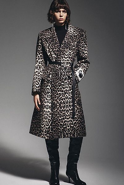 touche prive Jackett LANGE JACKE AUS 100 % BAUMWOLLE MIT LEOPARDENMUSTER günstig online kaufen