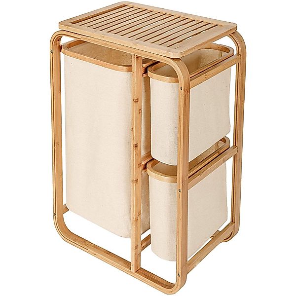 AD.CON Wäschekorb Bambus Wäschekorb Badezimmer Regal günstig online kaufen