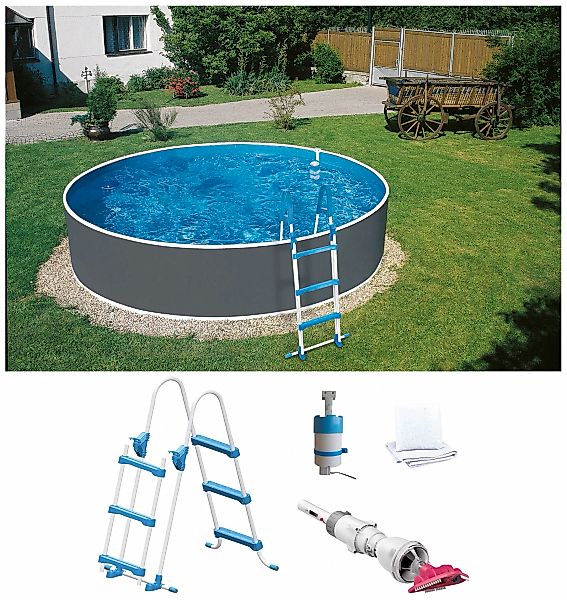 my POOL BWT Rundpool, (Spar-Set, 5 tlg.), Inkl. Akku-Bodensauger BWT BC 02 günstig online kaufen