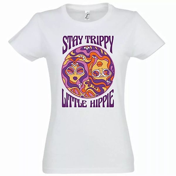 Youth Designz T-Shirt Stay Trippy Little Hippie Damen Shirt mit lustigem Fr günstig online kaufen