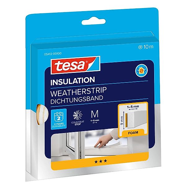 tesa® Insulation Dichtungsband pur Weiß 10 m x 0,9 cm günstig online kaufen