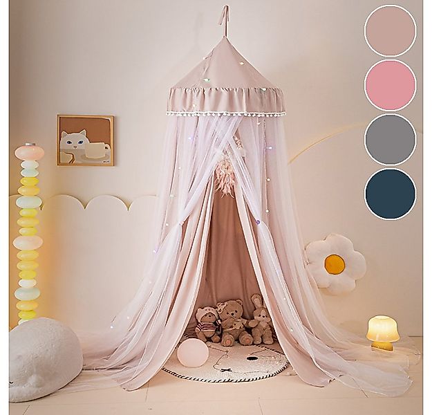 Sunicol Moskitonetz Doppelschicht Moskitonetz, Bett Baldachin, Lichtblockie günstig online kaufen