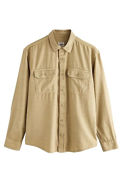 Next Langarmhemd Langärmeliges Hemd aus Baumwoll-Modalgemisch günstig online kaufen