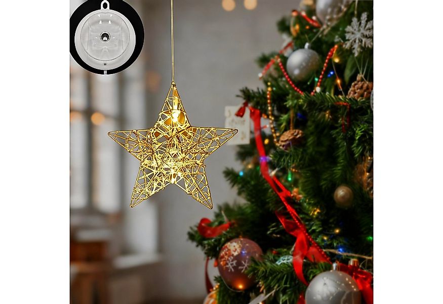 Salcar LED-Lichterkette LED Stern Warmweiß Ø15cm Fensterdeko Sterne LED Wei günstig online kaufen