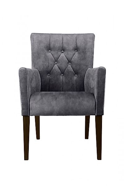 Home affaire Armlehnstuhl "Cortega Esszimmerstuhl mit Knopfheftung" () 1 St günstig online kaufen