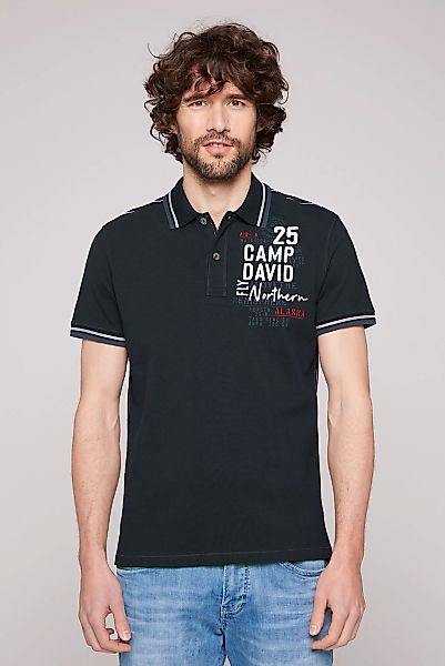 CAMP DAVID Poloshirt, mit Label-Applikationen günstig online kaufen