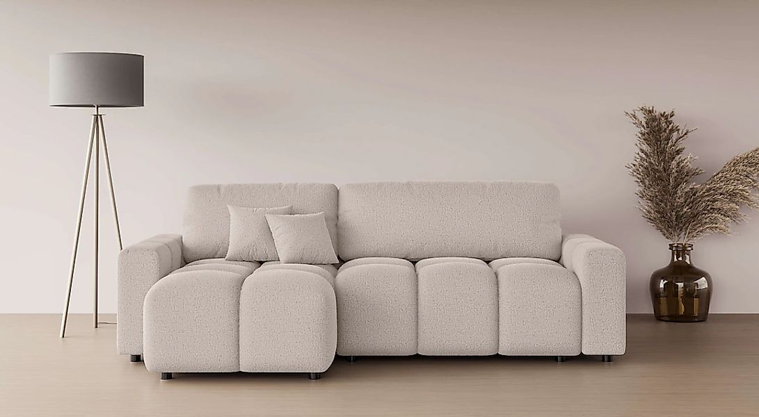 INOSIGN Ecksofa "FELICI, Schlafsofa 233cm, L-Form mit Recamiere beidseitig günstig online kaufen