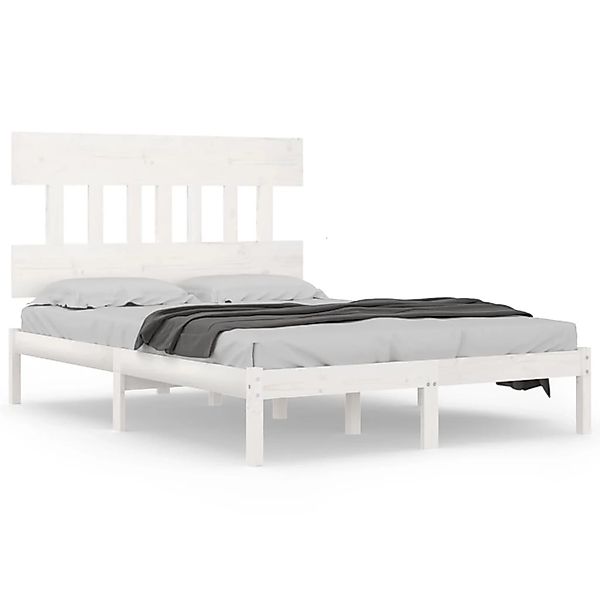 Vidaxl Massivholzbett Weiß 180x200 Cm 6ft Super King günstig online kaufen