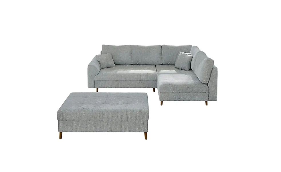 S-STYLE Ecksofa mit Hocker  Trygve ¦ grau ¦ Maße (cm): B: 231 H: 81 Polster günstig online kaufen