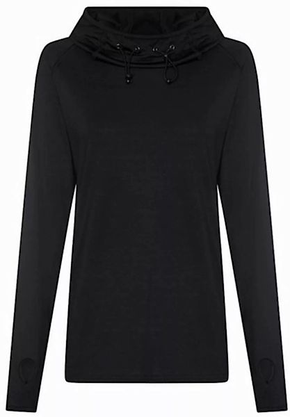 Just Cool Langarmshirt Damen Girlie Cool Cowl Neck Top günstig online kaufen