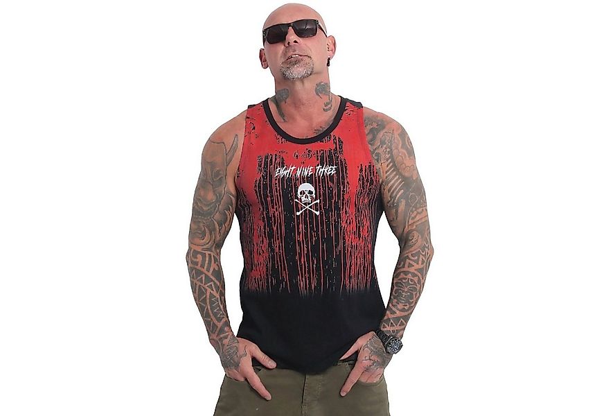 YAKUZA Muskelshirt Blood mit Ringerrücken günstig online kaufen