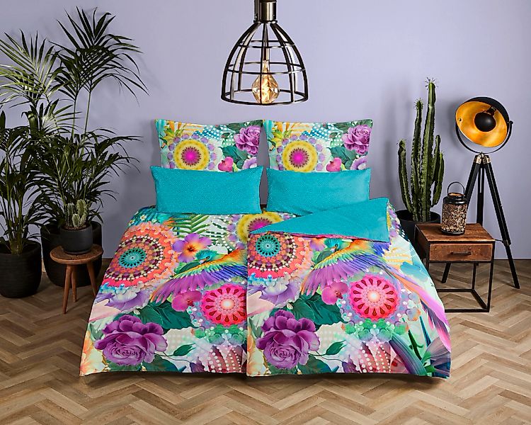 hip Wendebettwäsche "Aviva" 2 Stk. tlg. Mako-Satin, 135x200, Reißverschluss günstig online kaufen