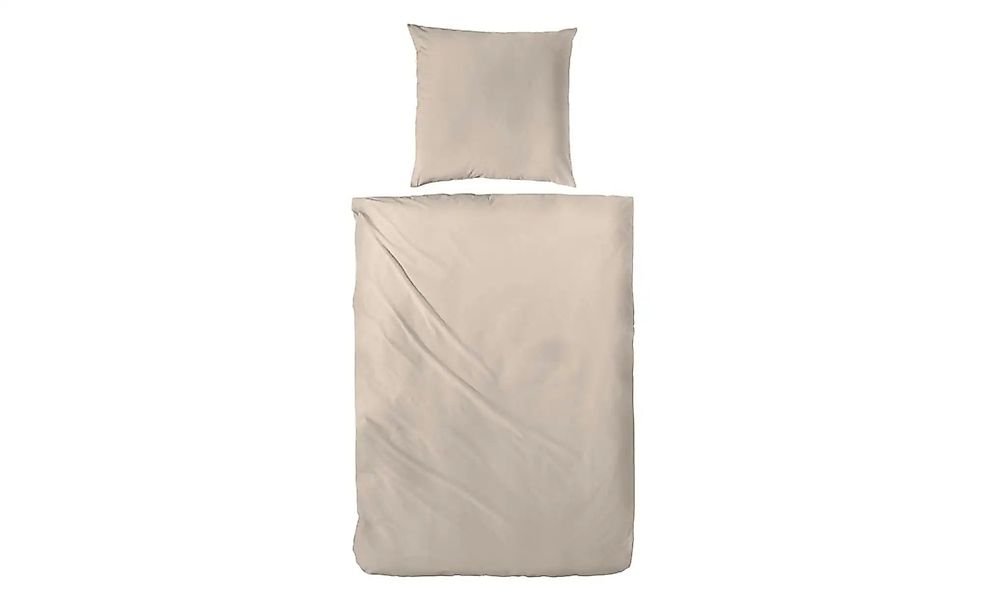 Mako-Satin Bettwäsche-Set   ¦ braun ¦ Maße (cm): B: 200 H: 1 Bettwaren > Be günstig online kaufen