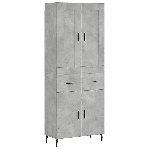 vidaXL Highboard Highboard Betongrau 69,5x34x180 cm günstig online kaufen