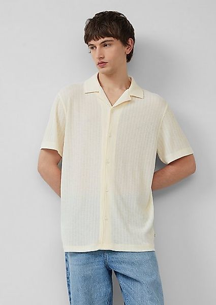 QS Kurzarmhemd Jerseyhemd in weicher Strickstruktur günstig online kaufen