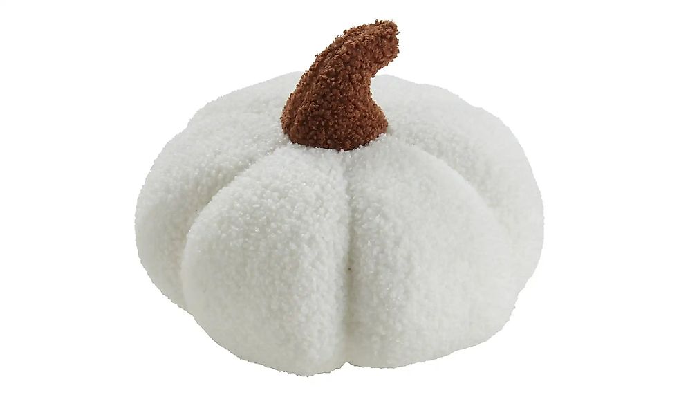 Kissen  Kürbis ¦ weiß ¦ Maße (cm): B: 25 H: 25  Ø: 25 Dekokissen & Decken > günstig online kaufen