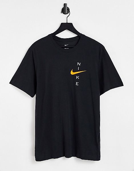 Nike Training – T-Shirt in dunklem Kalkgrau mit Logo-Grafik günstig online kaufen