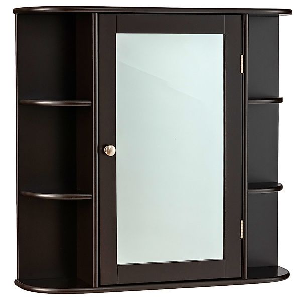 COSTWAY Spiegelschrank Badezimmerschrank mit Spiegeltür&Ablagen, hängend günstig online kaufen