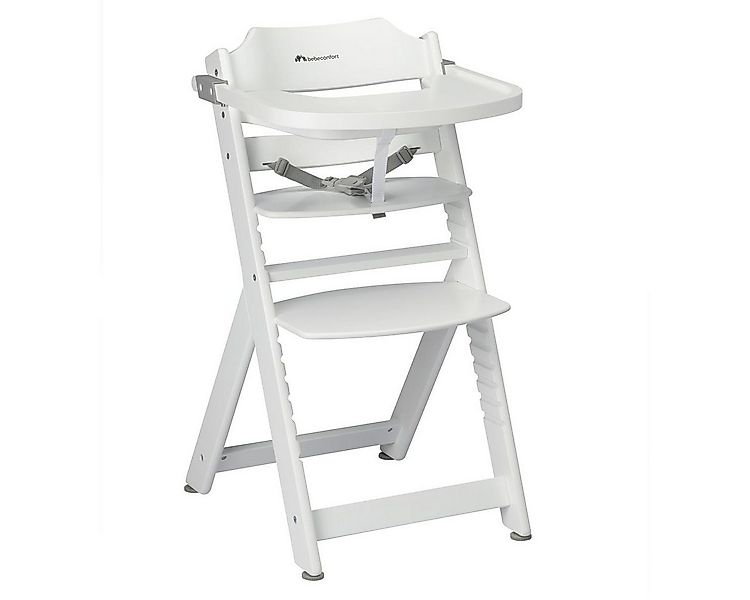 Bebeconfort Hochstuhl Timba - White, Mitwachsender Holz Baby Kinderhochstuh günstig online kaufen