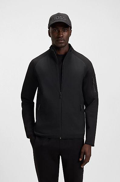BOSS GREEN Sweatjacke "FZ Urban Tech", mit dekorativen reflektierenden Deta günstig online kaufen