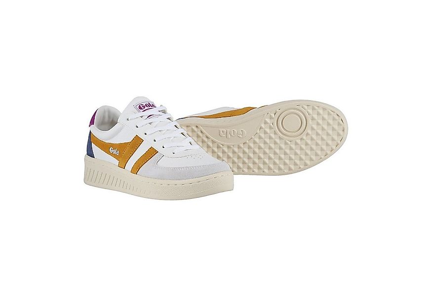 Gola Grandslam Trident weiss/sonnengelb/foxglove Damen Sneaker günstig online kaufen
