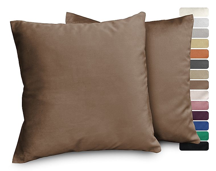 Beautex Kissenhüllen Samt Kissenhüllen 2er Set, günstig online kaufen