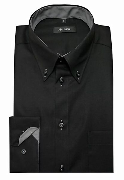 Huber Hemden Langarmhemd HU-0098 Button-Down Kragen, Regular Fit - gerader günstig online kaufen