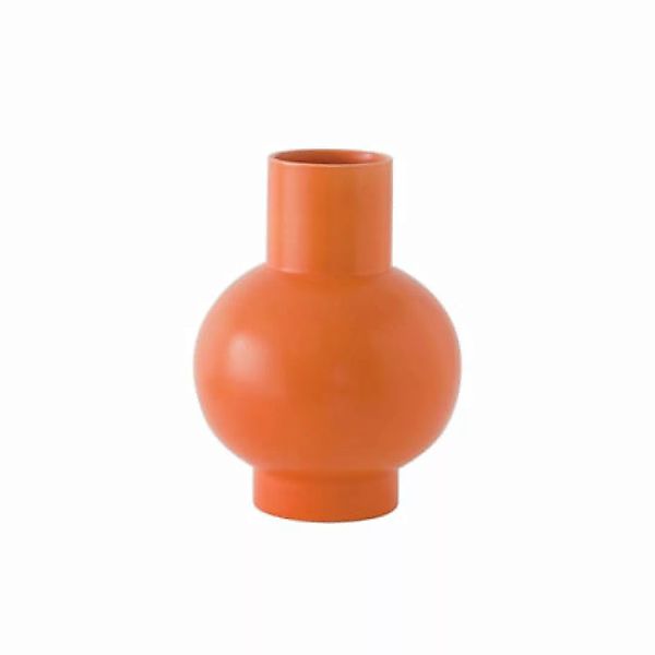 Vase Strøm Small keramik orange / H 16 cm - Keramik / Handgefertigt - raawi günstig online kaufen