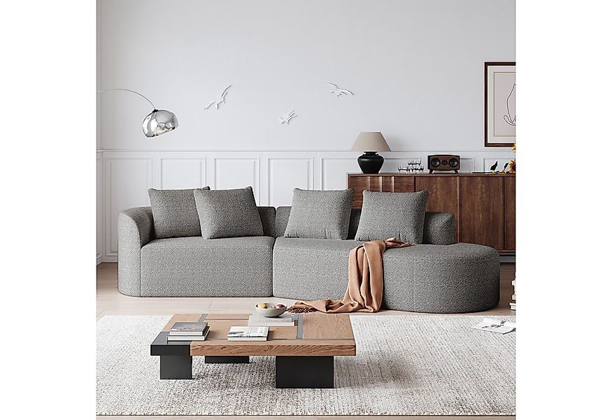 OKWISH Ecksofa Frei kombinierbares Chenille-Sofa, mit extra tiefer Sitzfläc günstig online kaufen