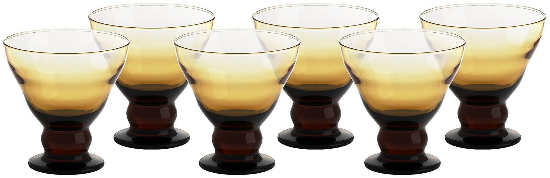 Eiscremeglas Antico 6er-Set Colori Vero12,5 cm orange günstig online kaufen