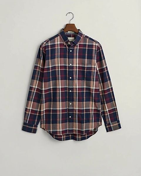 Gant Flanellhemd Regular Fit Jaspé Karohemd günstig online kaufen