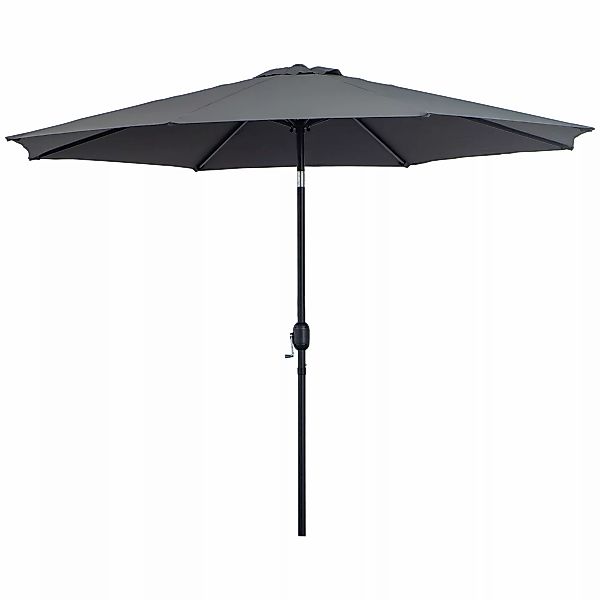 Outsunny Garten Sonnenschirm Balkonschirm Neigbar Ø 3 m aus Metall Rund Pol günstig online kaufen