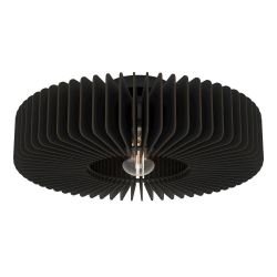 Deckenlampe Palombaia, weiß, Ø 50 cm, Stahl/Holz, E27 günstig online kaufen