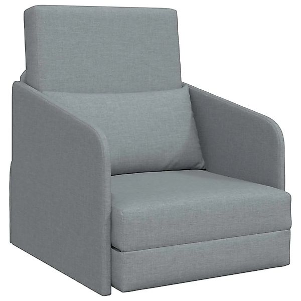 vidaXL Klappsofa Bett Hellgrau 65 x 80 x 83 cm Stoff 42030494 günstig online kaufen