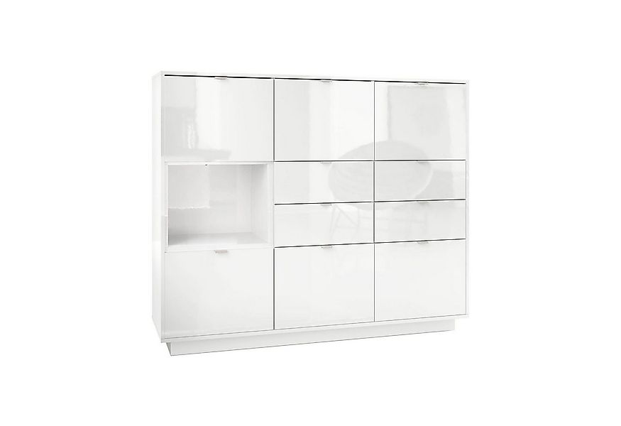 Vladon Highboard Metro V2 (Highboard, mit 6 Türen, 4 Schubladen und 1 offen günstig online kaufen