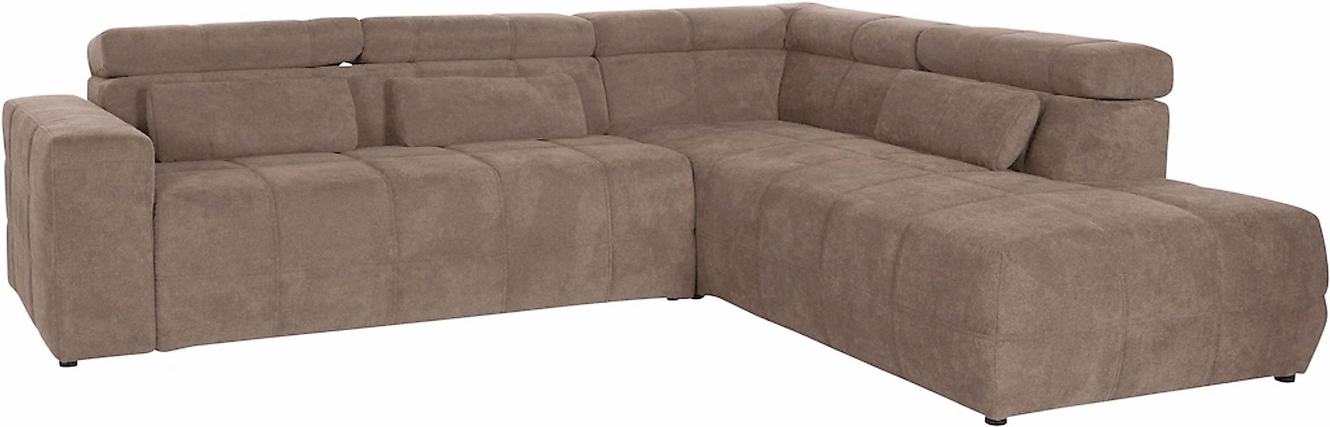 DOMO collection Ecksofa "Brandon L-Form, auch in Leder" inklusive Kopfteilv günstig online kaufen