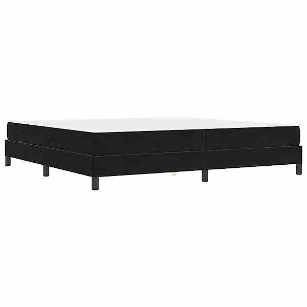 vidaXL Boxspringbett mit Matratze Schwarz 200 x 200 cm Stoff 3398715 günstig online kaufen
