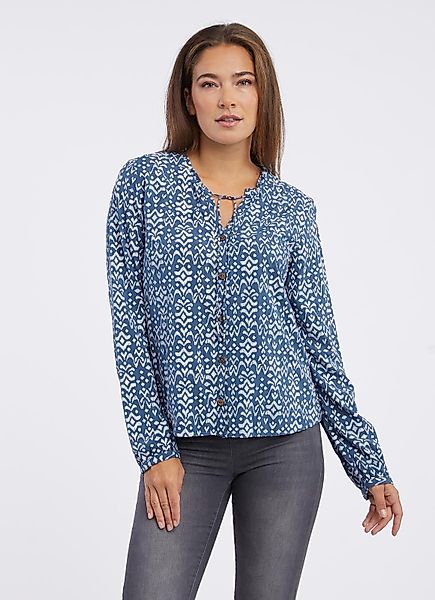 Ragwear Blusenshirt IONE PRINT mit Bindeband günstig online kaufen