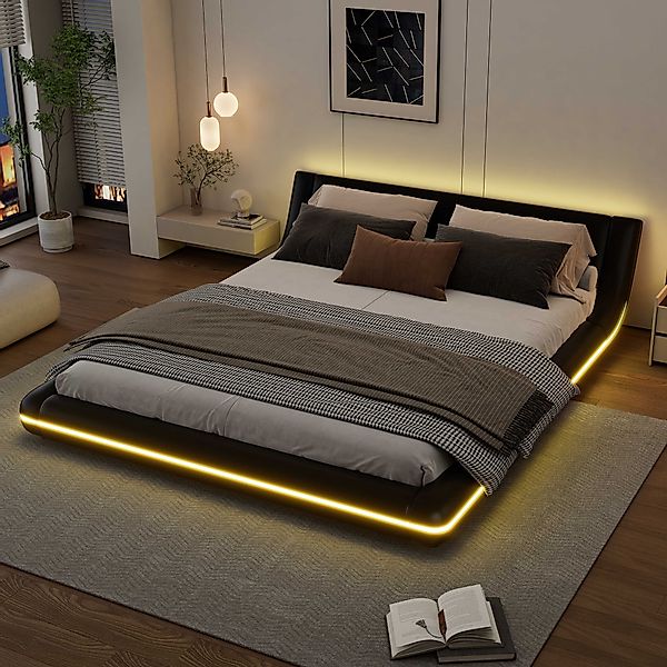 BlingBin Polsterbett Bodenbett (1-tlg., mit LED-Umgebungsbeleuchtung, günstig online kaufen