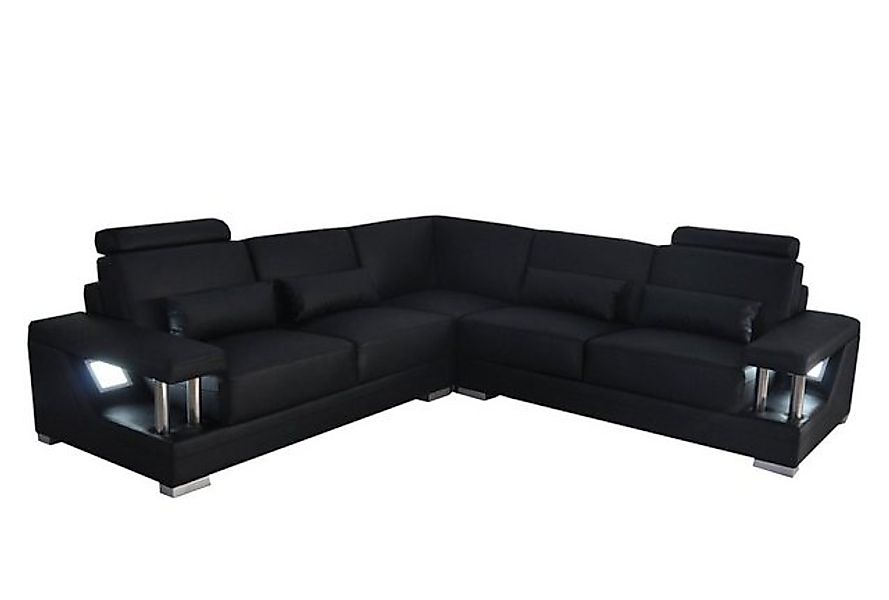 JVmoebel Ecksofa Ledersofa Couch Wohnlandschaft Eck Garnitur Sofa L-Form Ha günstig online kaufen