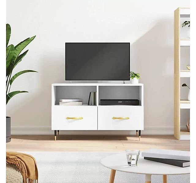 furnicato TV-Schrank Weiß 80x36x50 cm Holzwerkstoff günstig online kaufen