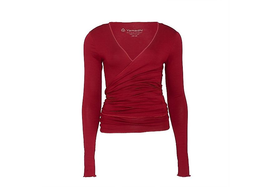 Yamadhi Yoga-Wickeljacke Yoga Wickeljacke, Viskose, Bordeaux M günstig online kaufen